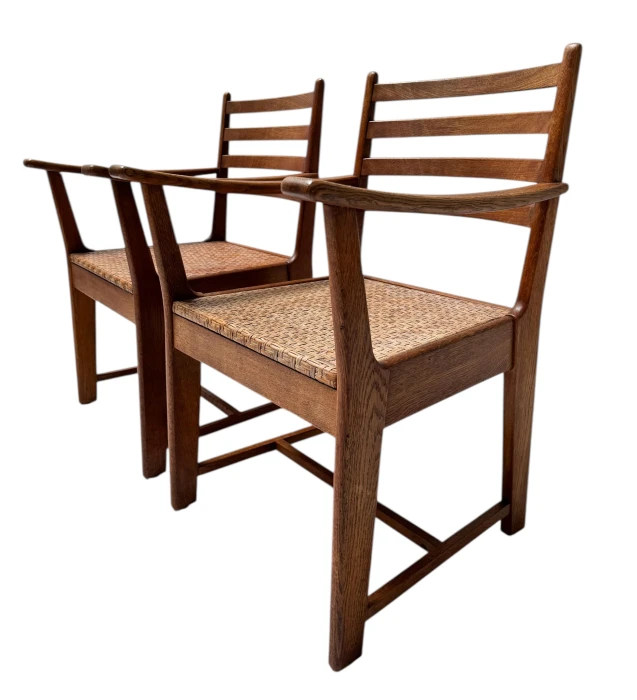 Two Modernist Art Deco Armchairs by Bas van Pelt for My Home, 1930s